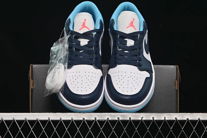 All categories Air Jordan Jordan series basketball shoes Air Jordan 1 Low Air Jordan 1 Low AJ1 Joe 1 blue white black hook low-top cultural casual sneakers 553558-149